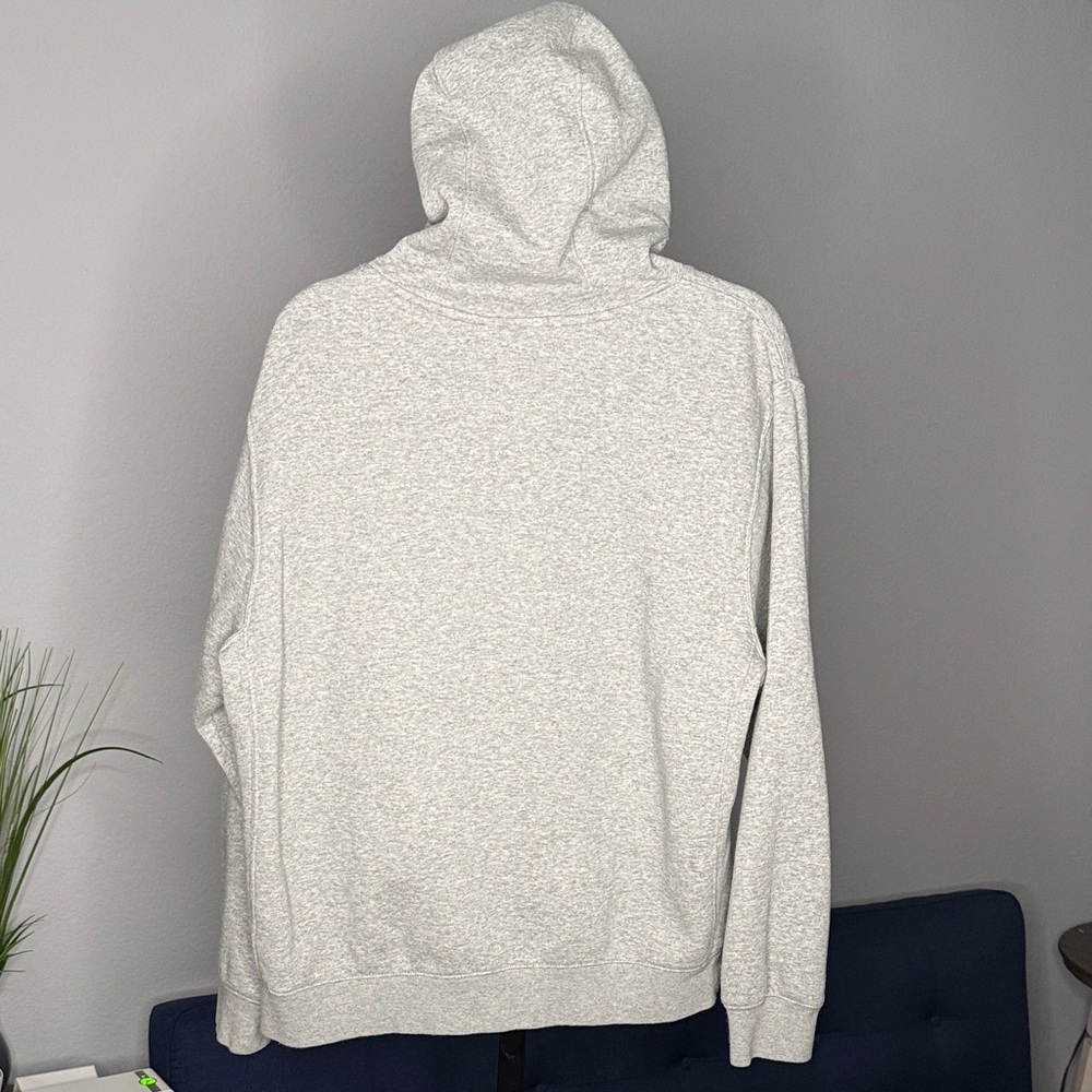 Nike Men's Heather Light Gray Club Fleece Pullover Hoodie Sweater size Medium - Picture 7 of 10